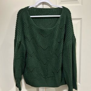Boutique Green Sweater